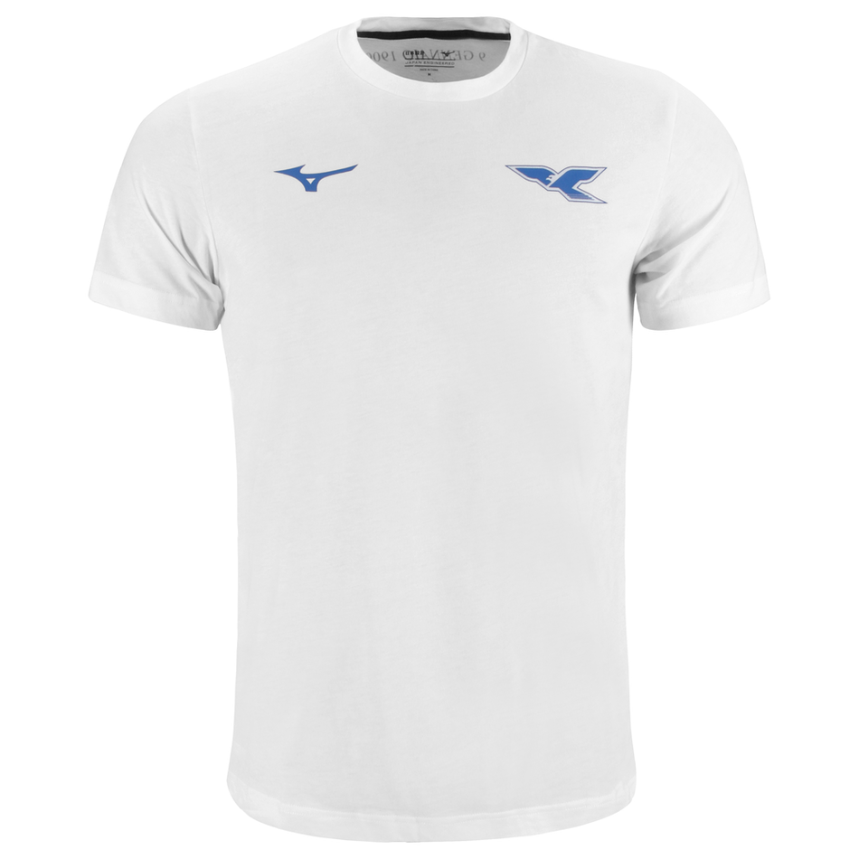 Mizuno 125th Anniversary S.S. Lazio Cotton Tee Junior White